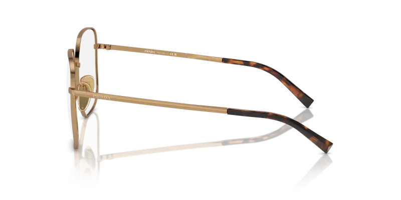 Prada Donna PR A59V 7OE1O1 Montature da vista Metallo Ottone Squadrata miniatura 3