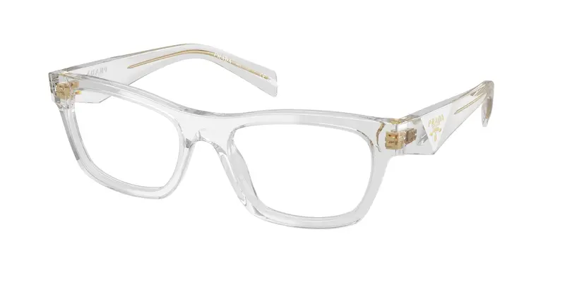 Prada Donna PR B01V  12R1O1 Montature da vista Acetato Havana Trasparente Farfalla Normale
