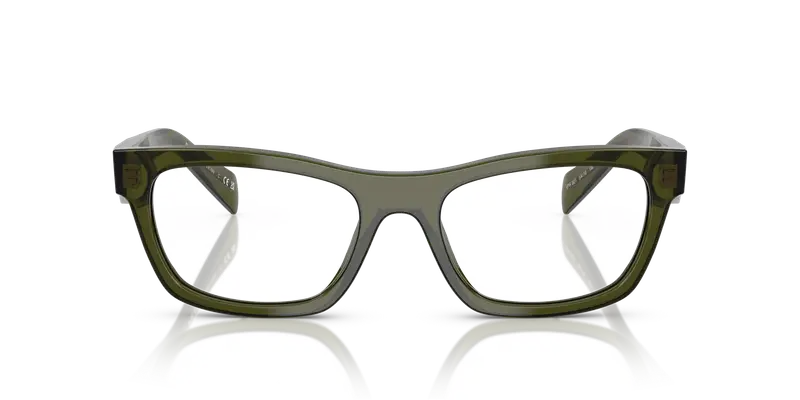 Prada Donna PR B01V 19Z1O1 Montature da vista Acetato Verde Trasparente Farfalla Normale miniatura 2