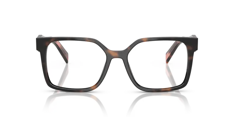 Prada Donna PR B03V 23A1O1 Montature da vista Acetato Tartaruga Trasparente Squadrata Normale miniatura 2