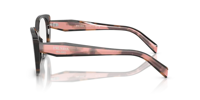 Prada Donna PR B04V 23A1O1 Montature da vista Acetato Tartaruga Trasparente Cat Eye Normale miniatura 3