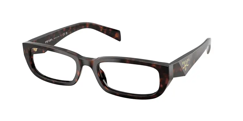Prada Donna PR B05V  17N1O1 Montature da vista Acetato Nero Trasparente Squadrata Normale