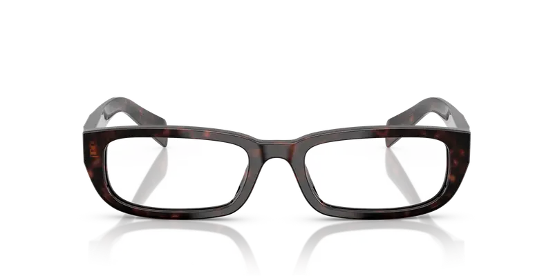 Prada Donna PR B05V 17N1O1 Montature da vista Acetato Nero Trasparente Squadrata Normale miniatura 2