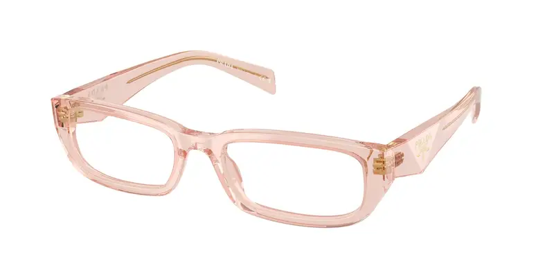 Prada Donna PR B05V  19Q1O1 Montature da vista Acetato Rosa Trasparente Squadrata Normale