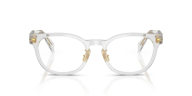 Prada Donna PR B06VD 12R1O1 Montature da vista Acetato Grigio Trasparente Pantos Normale miniatura 2