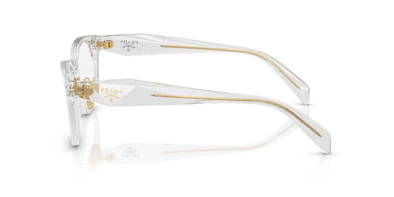 Prada Donna PR B06VD 12R1O1 Montature da vista Acetato Grigio Trasparente Pantos Normale miniatura 3