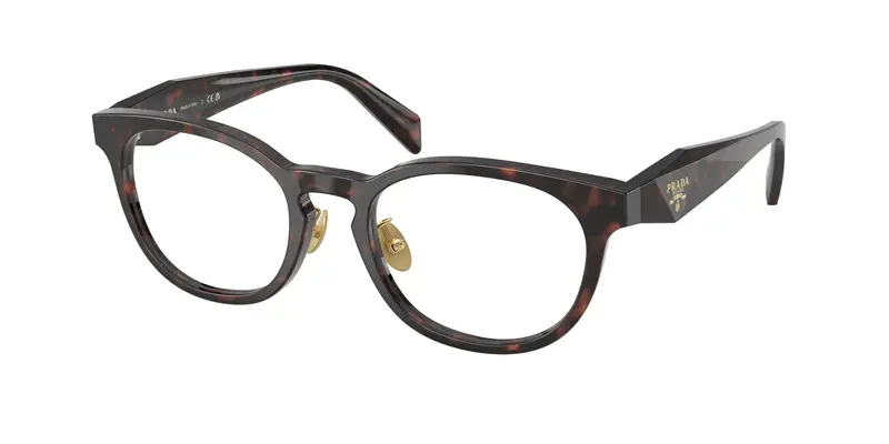 Prada Donna PR B06VD  17N1O1 Montature da vista Acetato Verde Trasparente Pantos Normale