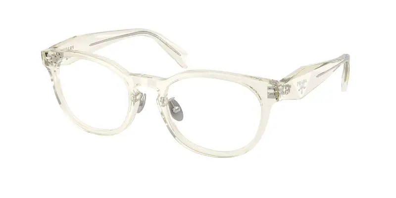 Prada Donna PR B06VD  19X1O1 Montature da vista Acetato Grigio Trasparente Pantos Normale