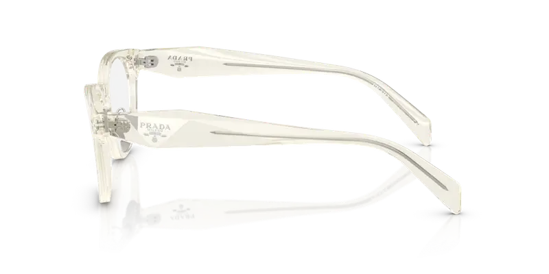 Prada Donna PR B06VD 19X1O1 Montature da vista Acetato Grigio Trasparente Pantos Normale miniatura 3