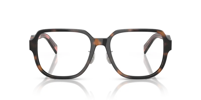 Prada Donna PR B07VD 23A1O1 Montature da vista Acetato Tartaruga Trasparente Pillow Normale miniatura 2