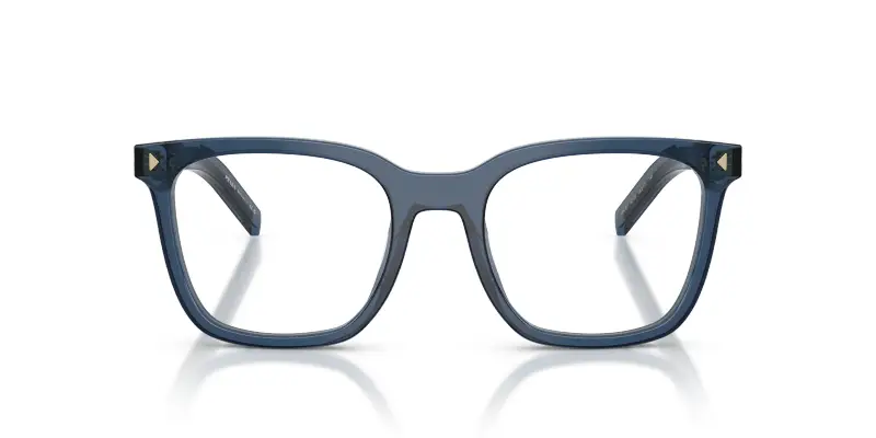 Donna PR B11V 08Q1O1 Montature da vista Acetato Blu Trasparente Pillow Normale miniatura 3