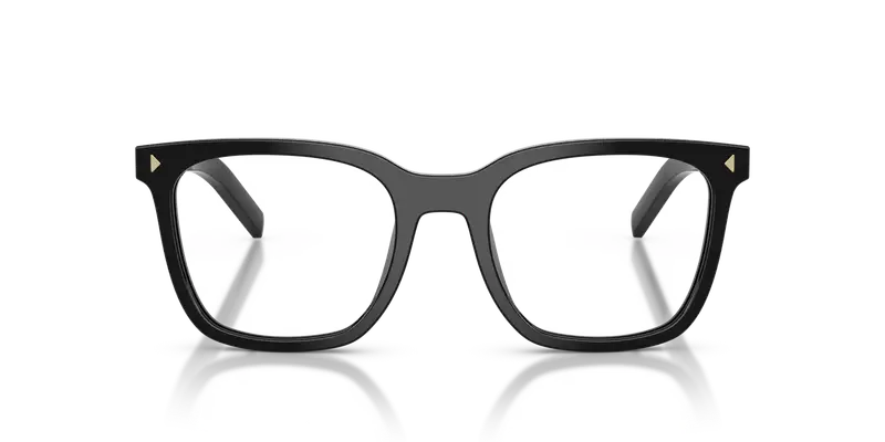 Prada Donna PR B11V 16K1O1 Montature da vista Acetato Nero Trasparente Pillow Normale miniatura 2