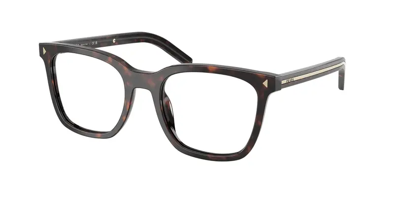 Prada Donna PR B11V  17N1O1 Montature da vista Acetato Tartaruga Trasparente Pillow Normale