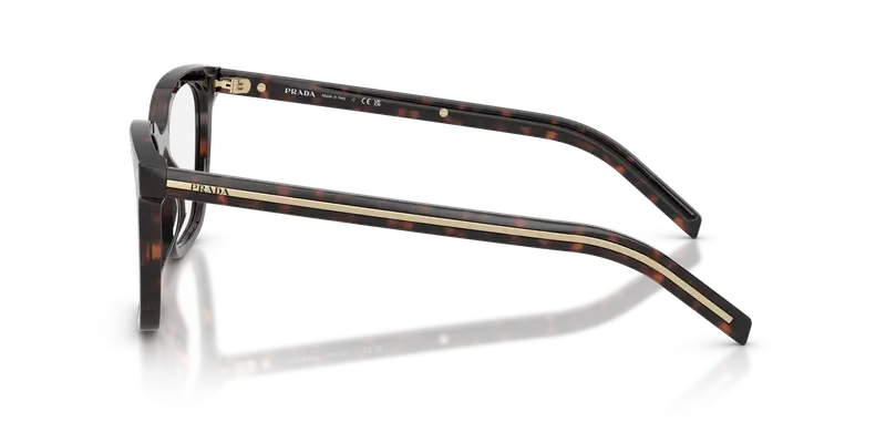 Prada Donna PR B11V 17N1O1 Montature da vista Acetato Tartaruga Trasparente Pillow Normale miniatura 3