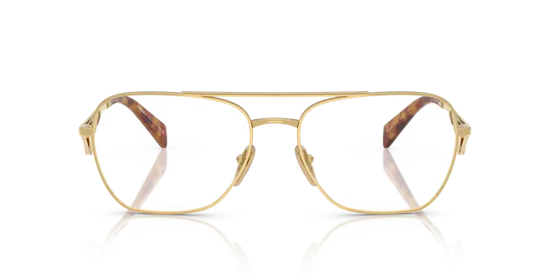 Prada Donna PR B50V 5AK1O1 Montature da vista Acciaio Oro Trasparente Pilot Normale miniatura 2