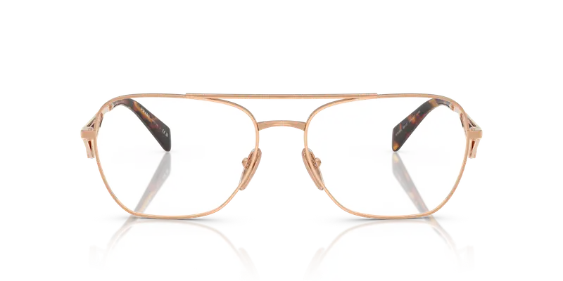 Prada Donna PR B50V SVF1O1 Montature da vista Acciaio Oro Trasparente Pilot Normale miniatura 2