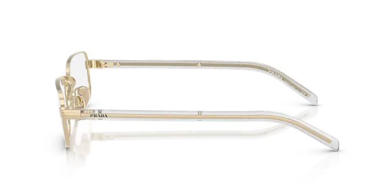 Prada Donna PR B54V ZVN1O1 Montature da vista Metallo Oro Trasparente Squadrata Normale miniatura 3