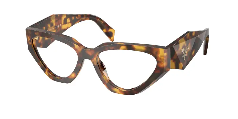 Donna PR C07V 14L1O1 Montature da vista Acetato Tartaruga Trasparente Geometrica Normale