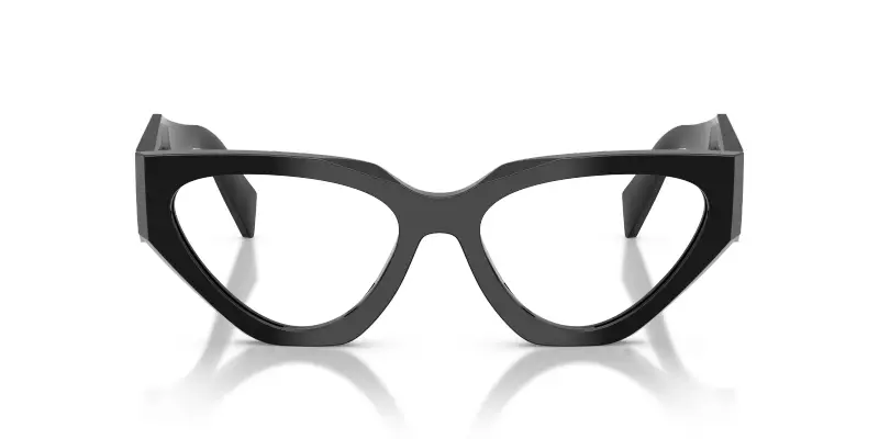 Donna PR C07V 16K1O1 Montature da vista Acetato Nero Trasparente Geometrica Normale miniatura 3