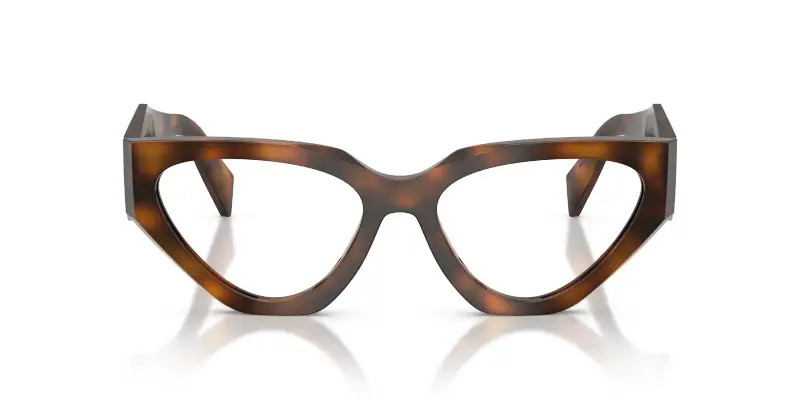 Donna PR C07V 20D1O1 Montature da vista Acetato Havana Trasparente Geometrica Normale miniatura 3