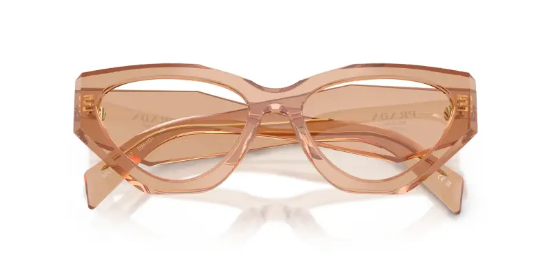 Donna PR C07V 20H1O1 Montature da vista Acetato Marrone Trasparente Geometrica Normale miniatura 2