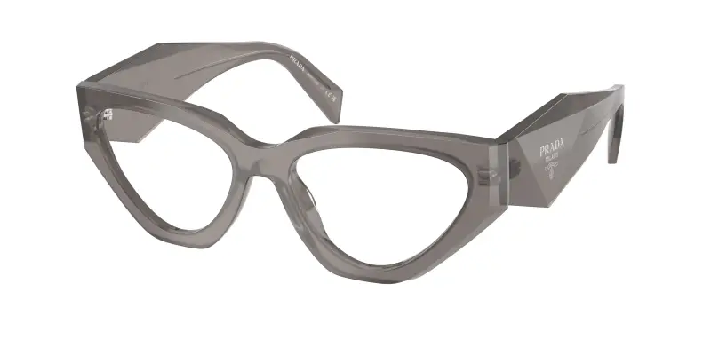 Donna PR C07V 27G1O1 Montature da vista Acetato Grigio Trasparente Geometrica Normale