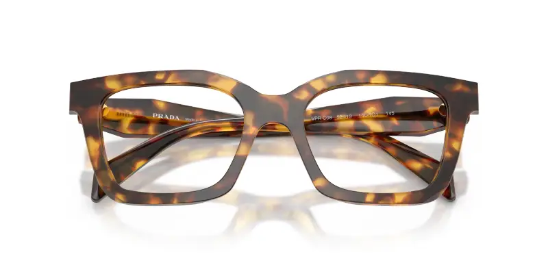 Donna PR C08V 14L1O1 Montature da vista Acetato Tartaruga Trasparente Geometrica Normale miniatura 2