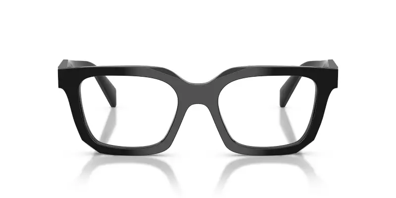 Donna PR C08V 16K1O1 Montature da vista Acetato Nero Trasparente Geometrica Normale miniatura 3