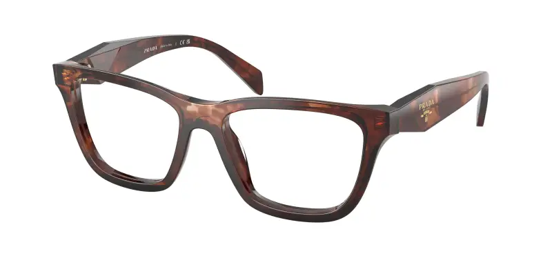 Donna PR C10V 14P1O1 Montature da vista Acetato Tartaruga Trasparente Farfalla Normale