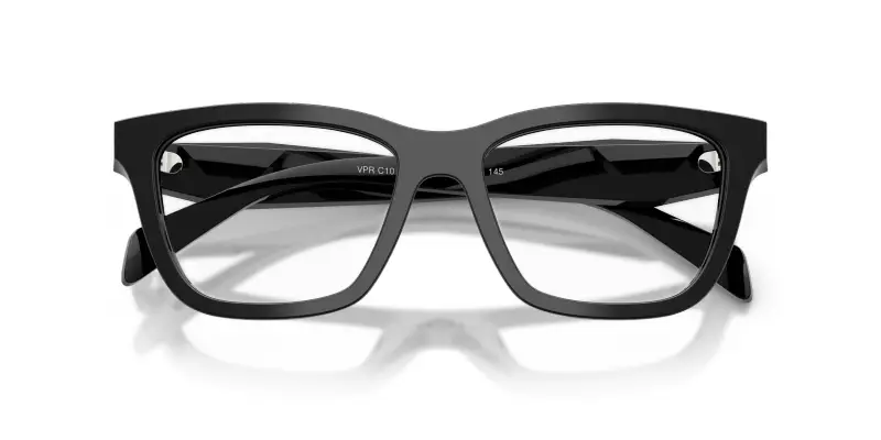 Donna PR C10V 16K1O1 Montature da vista Acetato Nero Trasparente Farfalla Normale miniatura 2