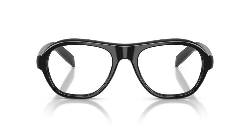 Donna PR C12V 16K1O1 Montature da vista Acetato Nero Trasparente Pillow Normale miniatura 3