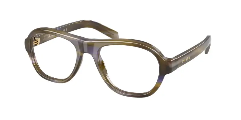 Donna PR C12V 23G1O1 Montature da vista Acetato Marrone Trasparente Pillow Normale