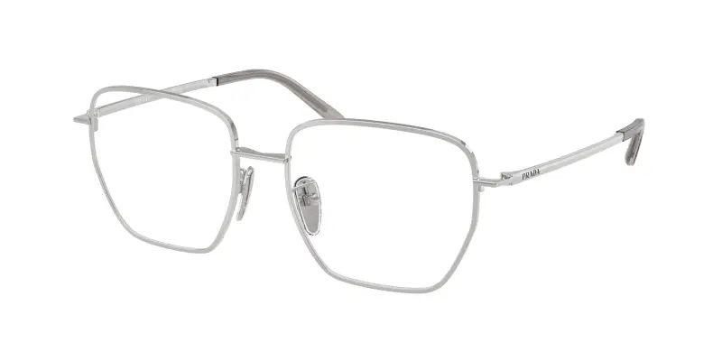 Donna PR C51VD 1BC1O1 Montature da vista Metallo Argento Trasparente Squadrata Normale