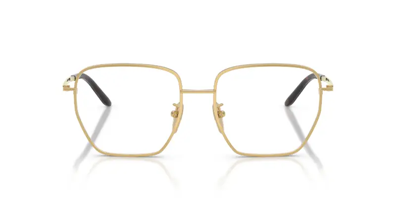 Donna PR C51VD 5AK1O1 Montature da vista Metallo Oro Trasparente Squadrata Normale miniatura 3