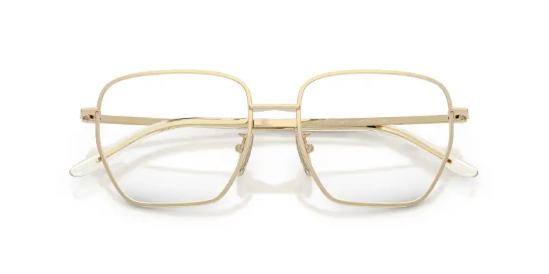 Donna PR C51VD ZVN1O1 Montature da vista Metallo Oro Trasparente Squadrata Normale miniatura 2