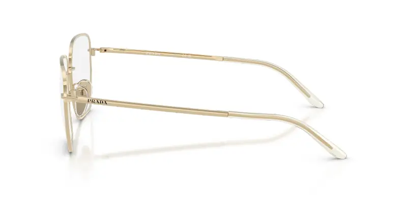 Donna PR C51VD ZVN1O1 Montature da vista Metallo Oro Trasparente Squadrata Normale miniatura 3