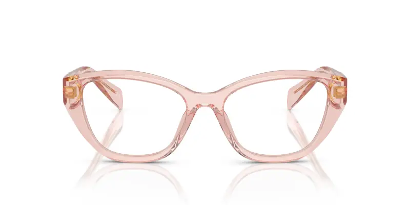 Donna Prada PR 21ZV 19Q1O1 Montature da vista Acetato Rosa Geometrica Normale miniatura 3
