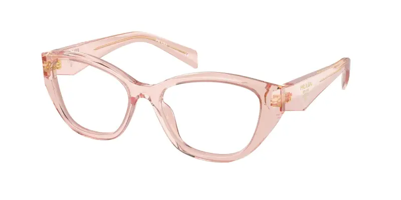 Donna Prada PR 21ZV 19Q1O1 Montature da vista Acetato Rosa Geometrica Normale