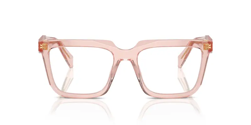 Donna Prada PR A19V 19Q1O1 Montature da vista Acetato Rosa Squadrata Normale miniatura 3