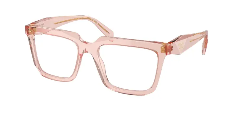 Donna Prada PR A19V 19Q1O1 Montature da vista Acetato Rosa Squadrata Normale