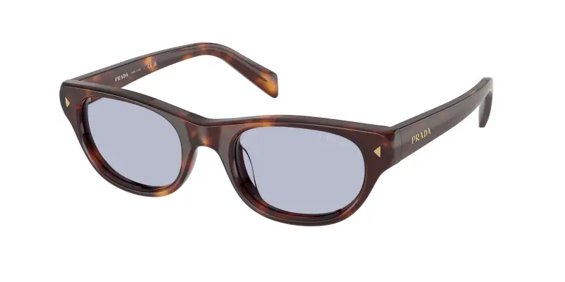 Donna Prada PR C08S 15W30X Occhiali da sole Acetato Tartaruga Viola Cat Eye Normale