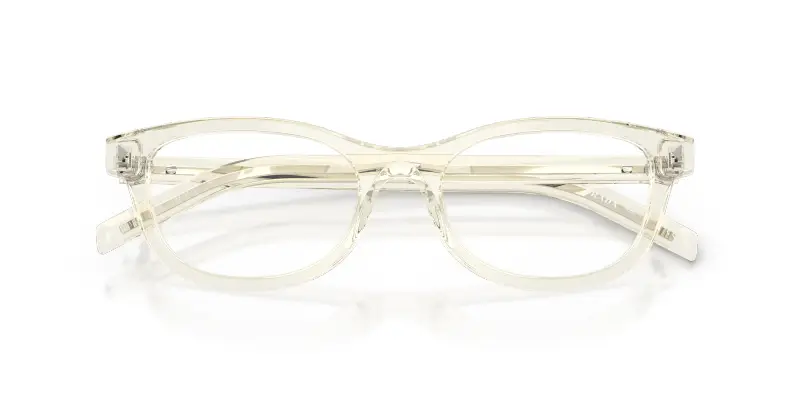 Donna Prada PR D01VU 12X1O1 Montature da vista Acetato Marrone Trasparente Rotonda Normale miniatura 2