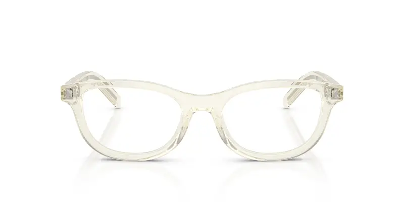 Donna Prada PR D01VU 12X1O1 Montature da vista Acetato Marrone Trasparente Rotonda Normale miniatura 3