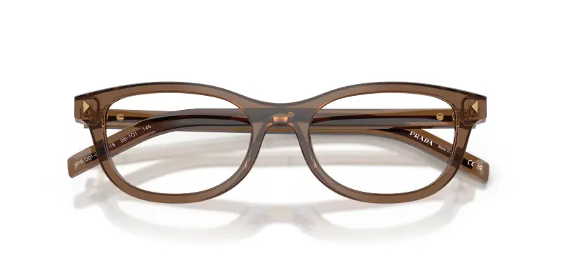 Donna Prada PR D01VU 28I1O1 Montature da vista Acetato Trasparente Trasparente Rotonda Normale miniatura 2