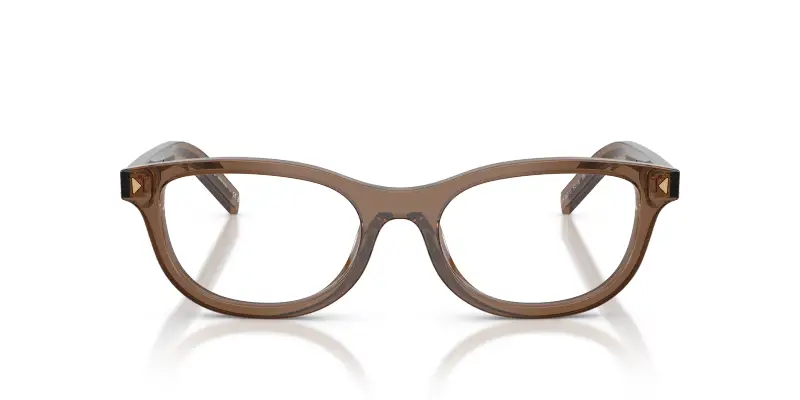 Donna Prada PR D01VU 28I1O1 Montature da vista Acetato Trasparente Trasparente Rotonda Normale miniatura 3