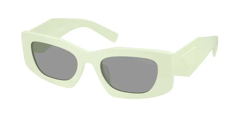 Donna Prada PR D03SD 05K50Q Occhiali da sole Acetato Verde Grigio Squadrata Normale