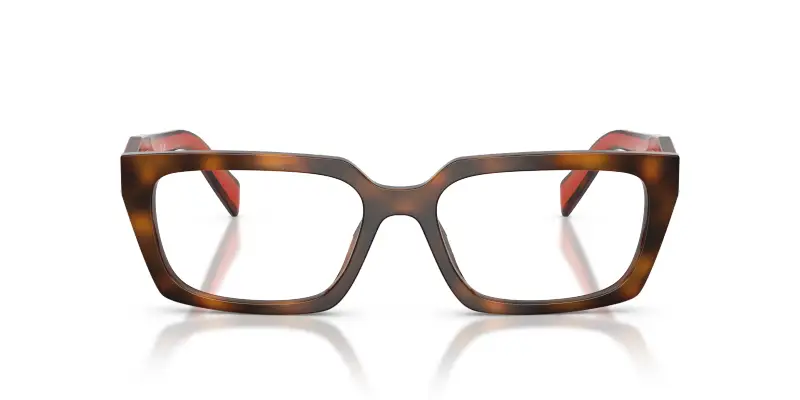 Donna Prada PR D05V 01K1O1 Montature da vista Acetato Tartaruga Trasparente Squadrata Normale miniatura 3