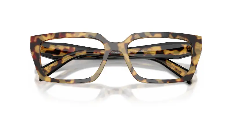 Donna Prada PR D05V 24L1O1 Montature da vista Acetato Tartaruga Trasparente Squadrata Normale miniatura 2