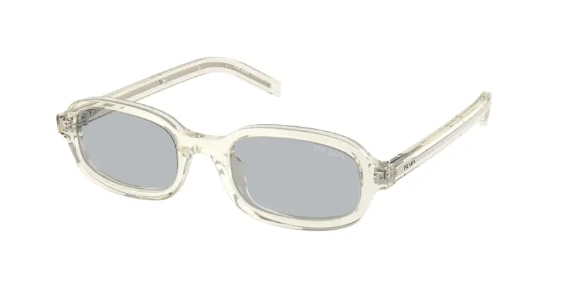 Donna Prada PR D06S 12X40W Occhiali da sole Acetato Marrone Grigio Rotonda Normale
