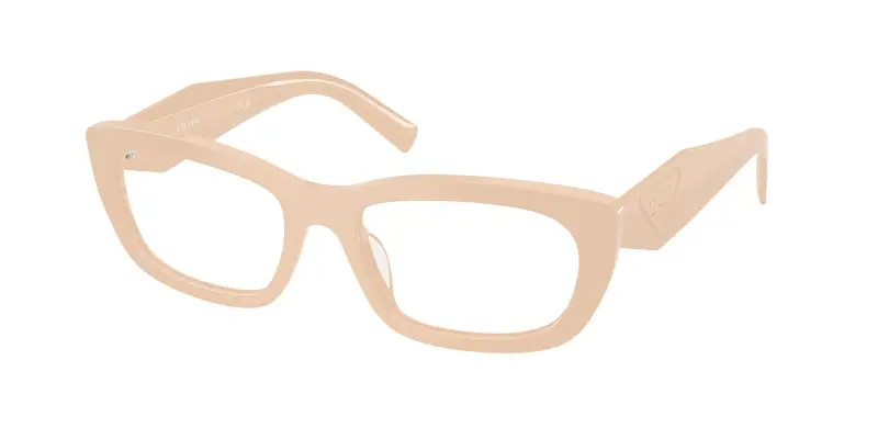 Donna Prada PR D09V 25B1O1 Montature da vista Acetato Rosa Trasparente Geometrica Normale